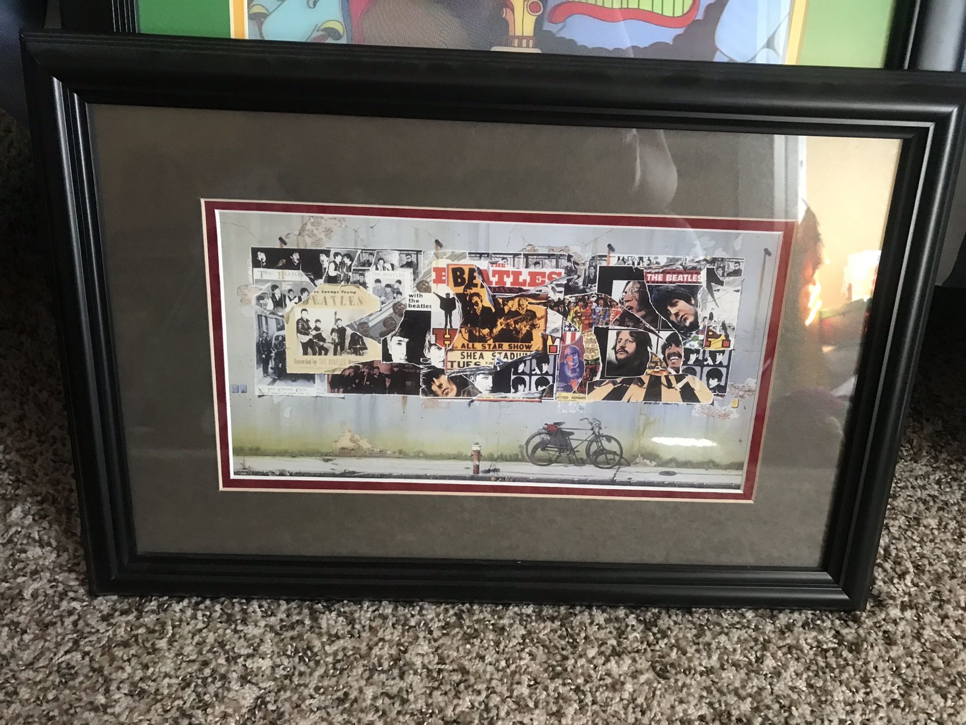 Lot of Beatles Artwork with Frames