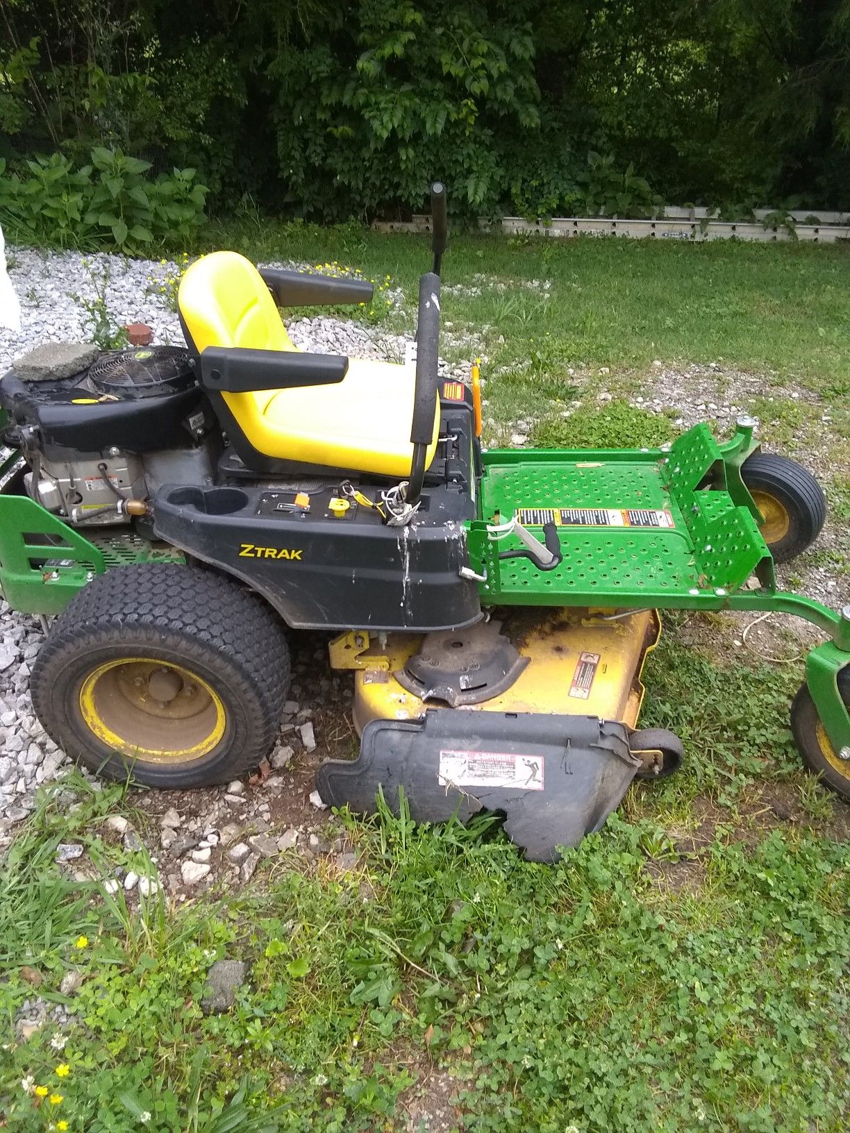 John deer riding lawn mower