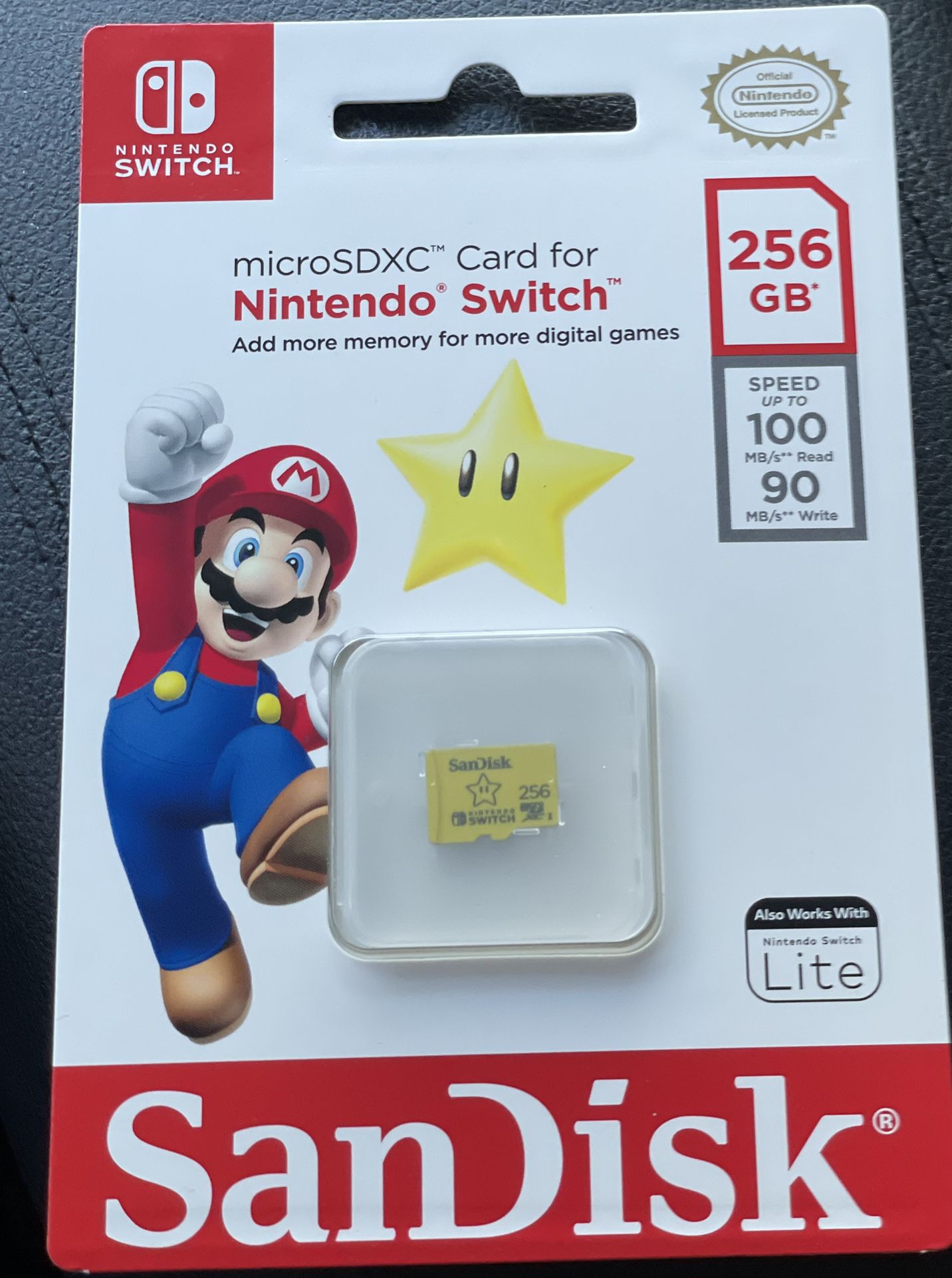 microSDX Card for Nintendo Switch 256 Gb 