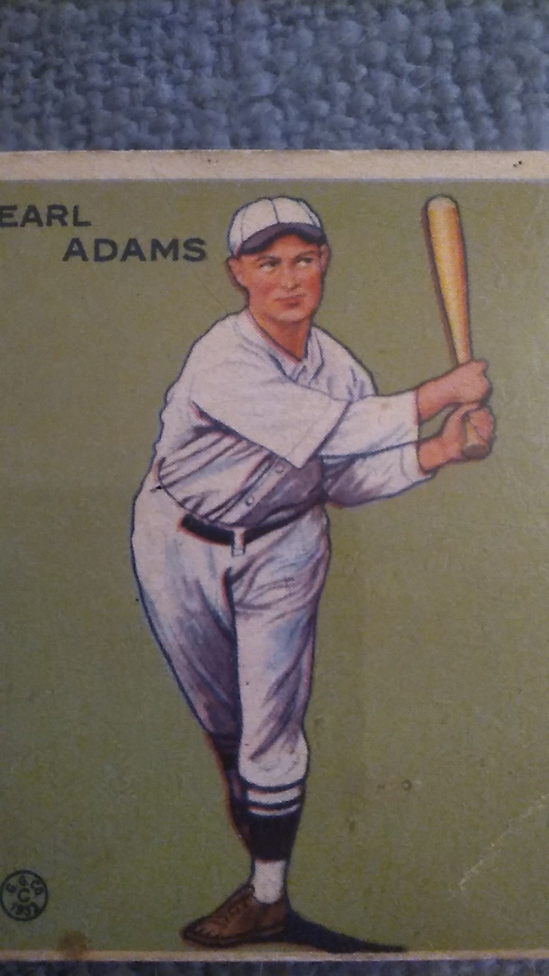 1933 EARL ADAMS BIG LEAGUE CHEWING GUM BASEBALL CARD