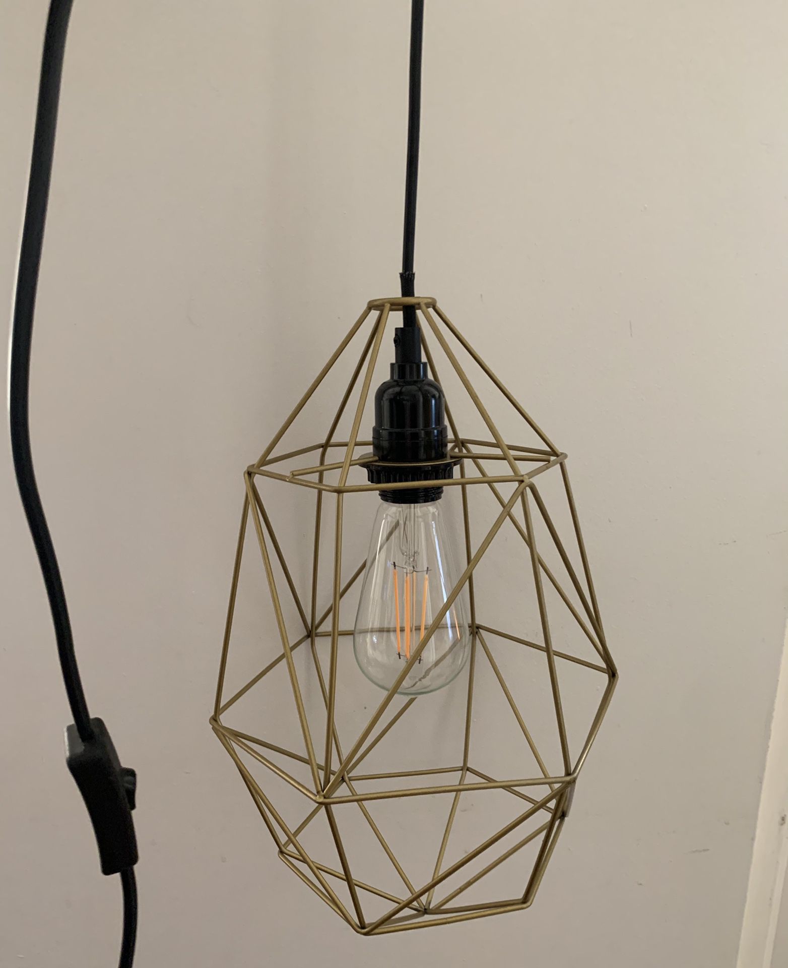 Hanging lamp, modern lamp, retro lamp with bulb