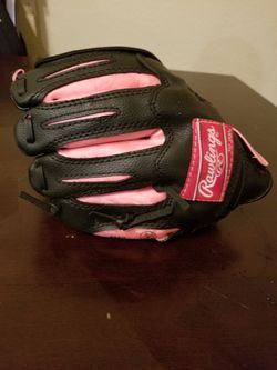 Rawlings "Girls Rule" Lightning Series Baseball Glove  9.5"/ LS95P   Thumbnail