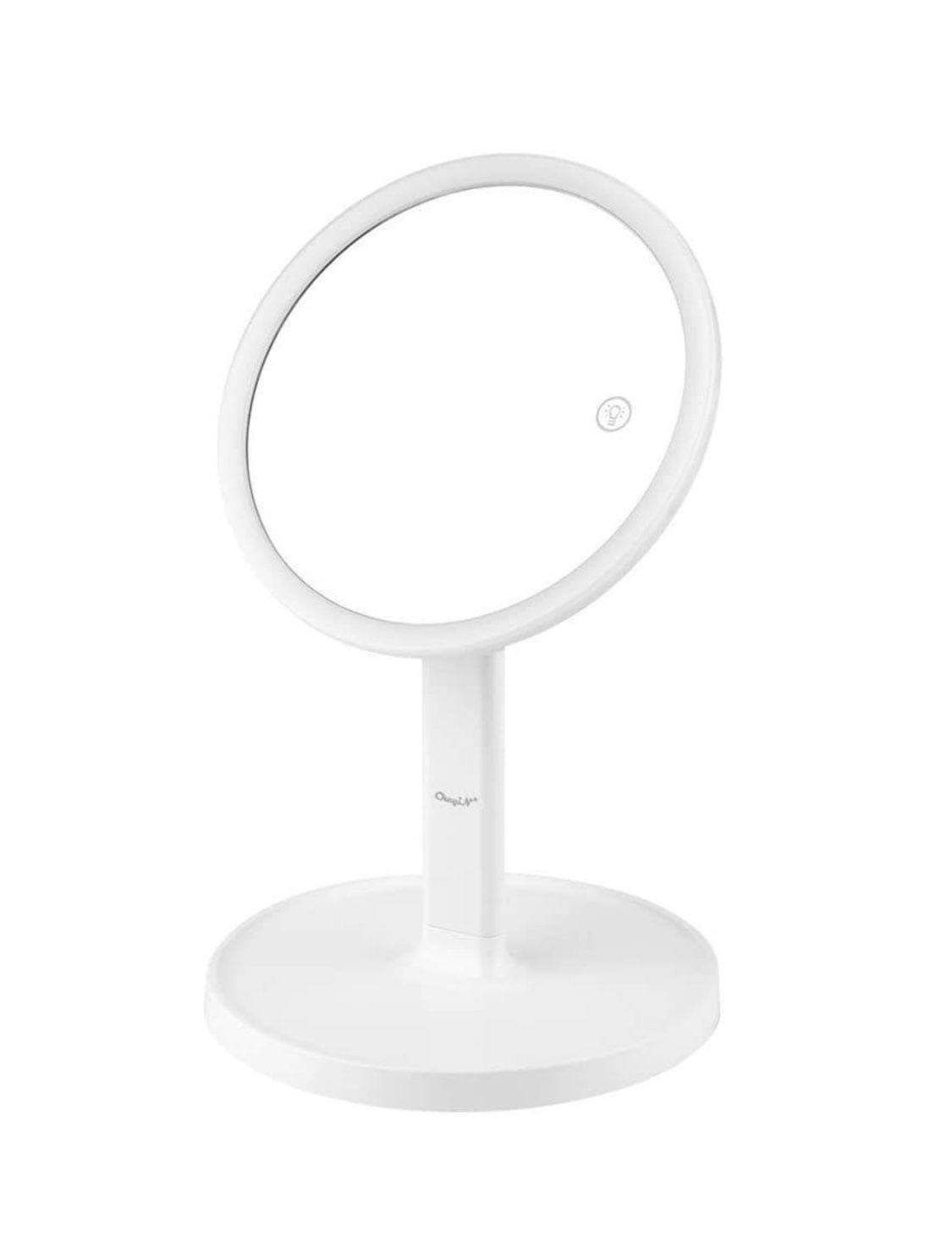 7 Inch Makeup Mirror with Lights, 1x 5X Magnifying Double Sided Cosmetic LED Mirror 3 Lights Settings Touch Control Dimmable Vanity Mirrors