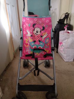 Minnie Mouse Stroller Pink 12-24 Months Thumbnail