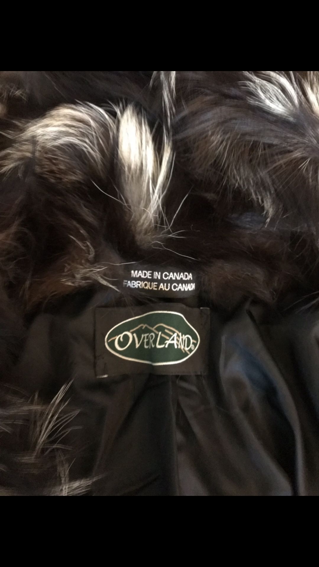 Winter Is Coming! $200 Obo Overland Fur Hoodie Vest Black/Silver Womans M