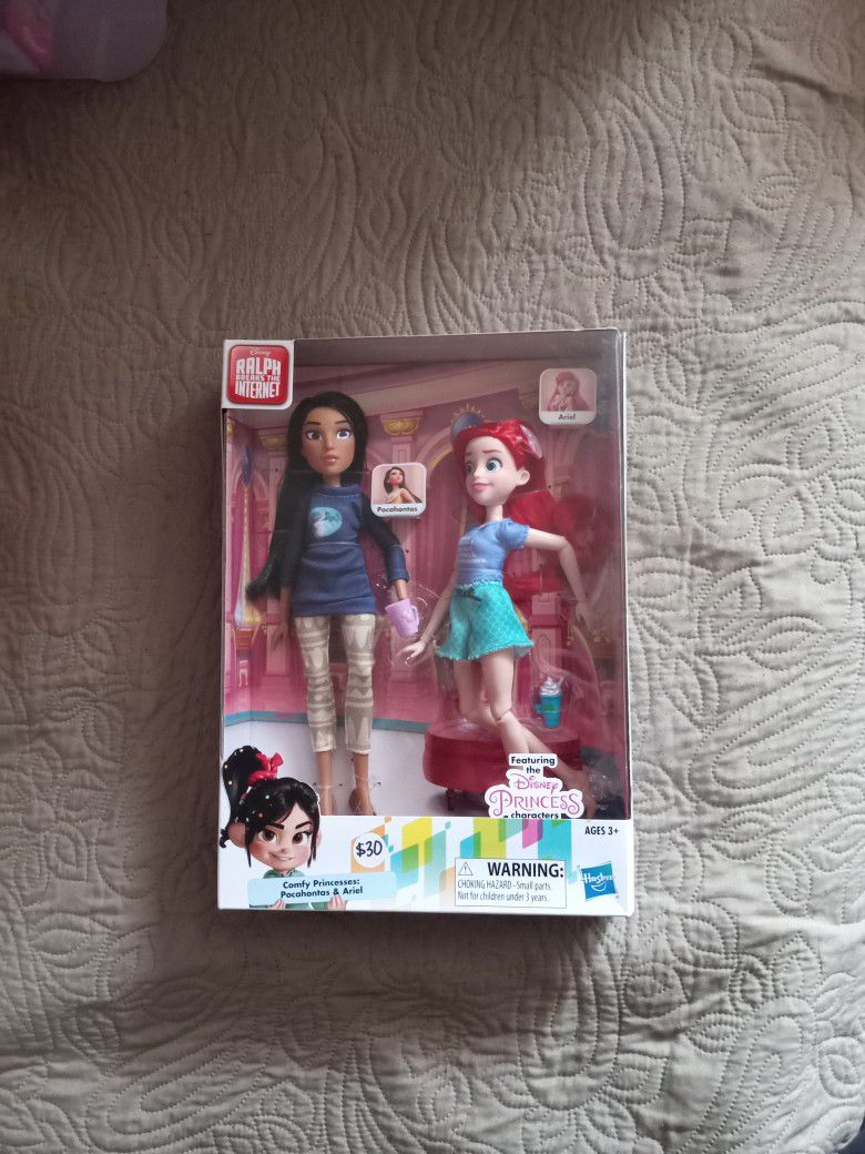PRINCESS ARIEL AND POCAHONTAS DOLLS NEW TOYS $30 ✔️PRICE IS FIRM ✔️