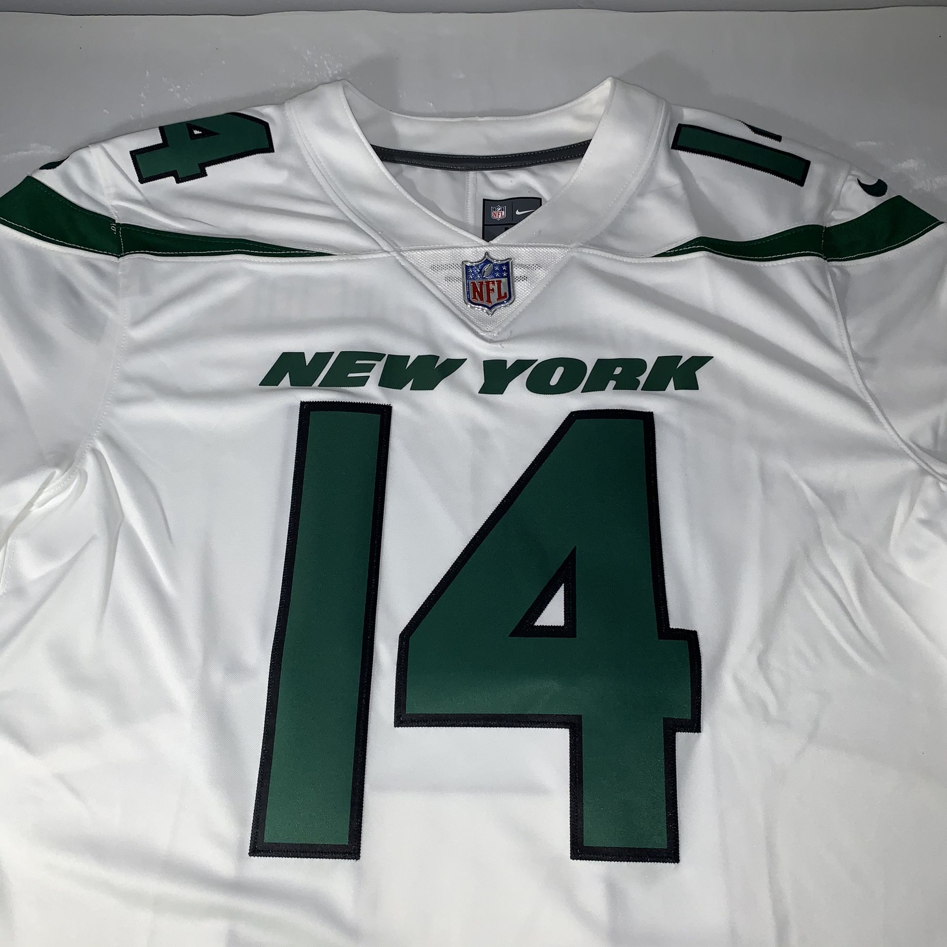 Sam Darnold Nike New York Jets NFL Vapor Limited Jersey Stitched White Size Medium Tags Still On Retail Price 150$