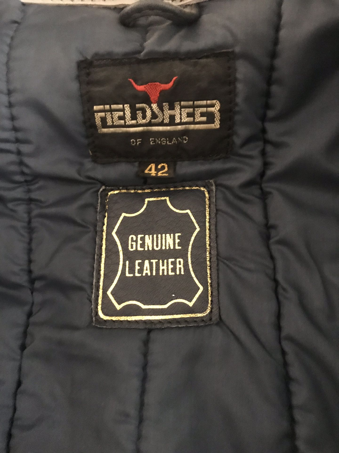Field sheer genuine leather motorcycle jacket