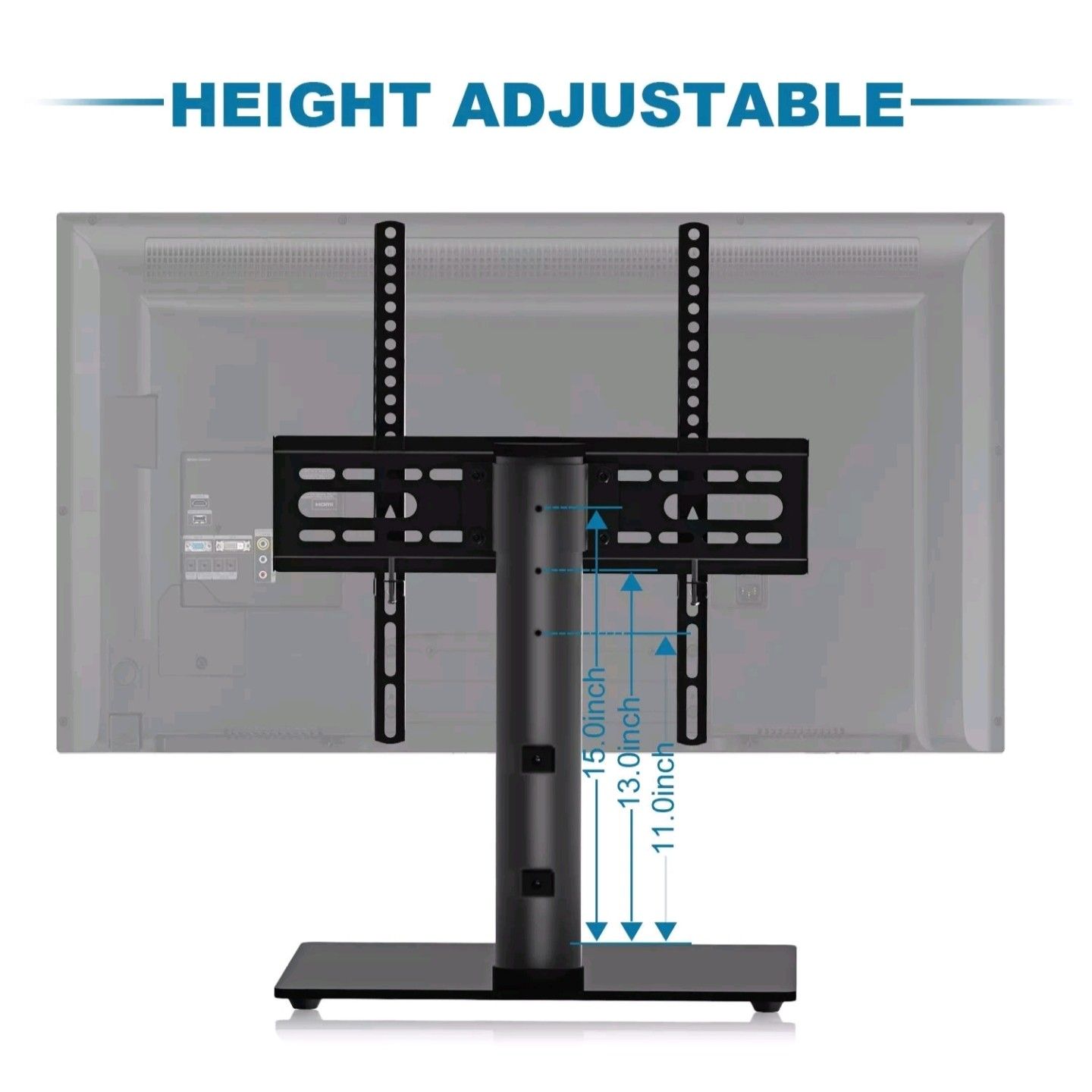 PERLESMITH Universal TV Stand Fits 3755" TVs LEDs LCDs Table Top Stand