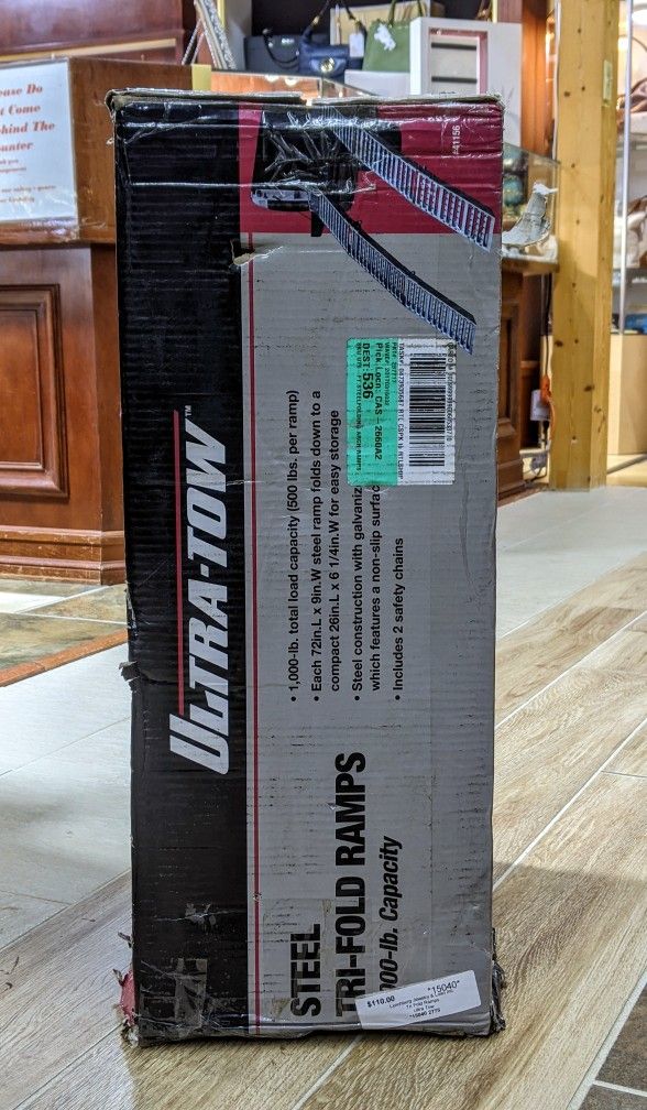 New Ultra-Tow Steel Trifold Ramps 1,000 lb capacity On sale
