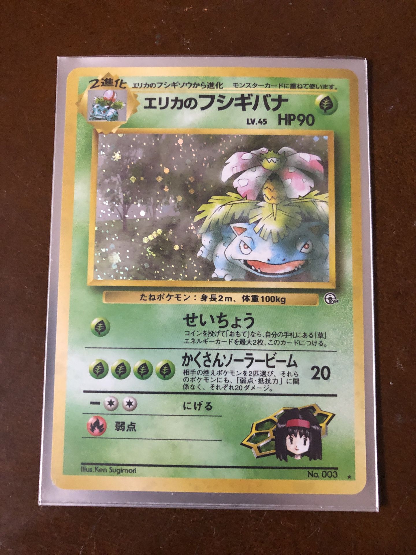 Holo Japanese Erika’s Venusaur Pokemon Card- MINT