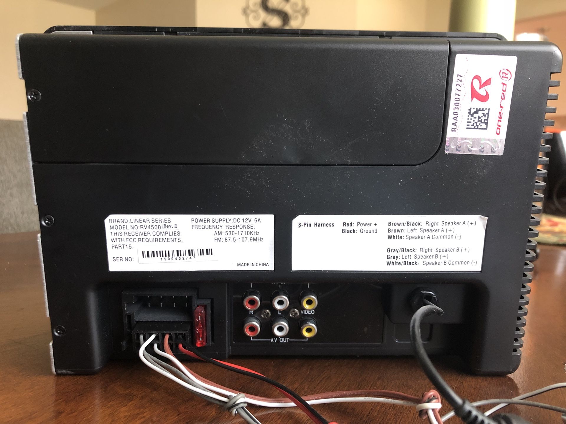Magnadyne RV4500 RV Stereo Reciever DVD Player, AM/FM, CD, Aux for