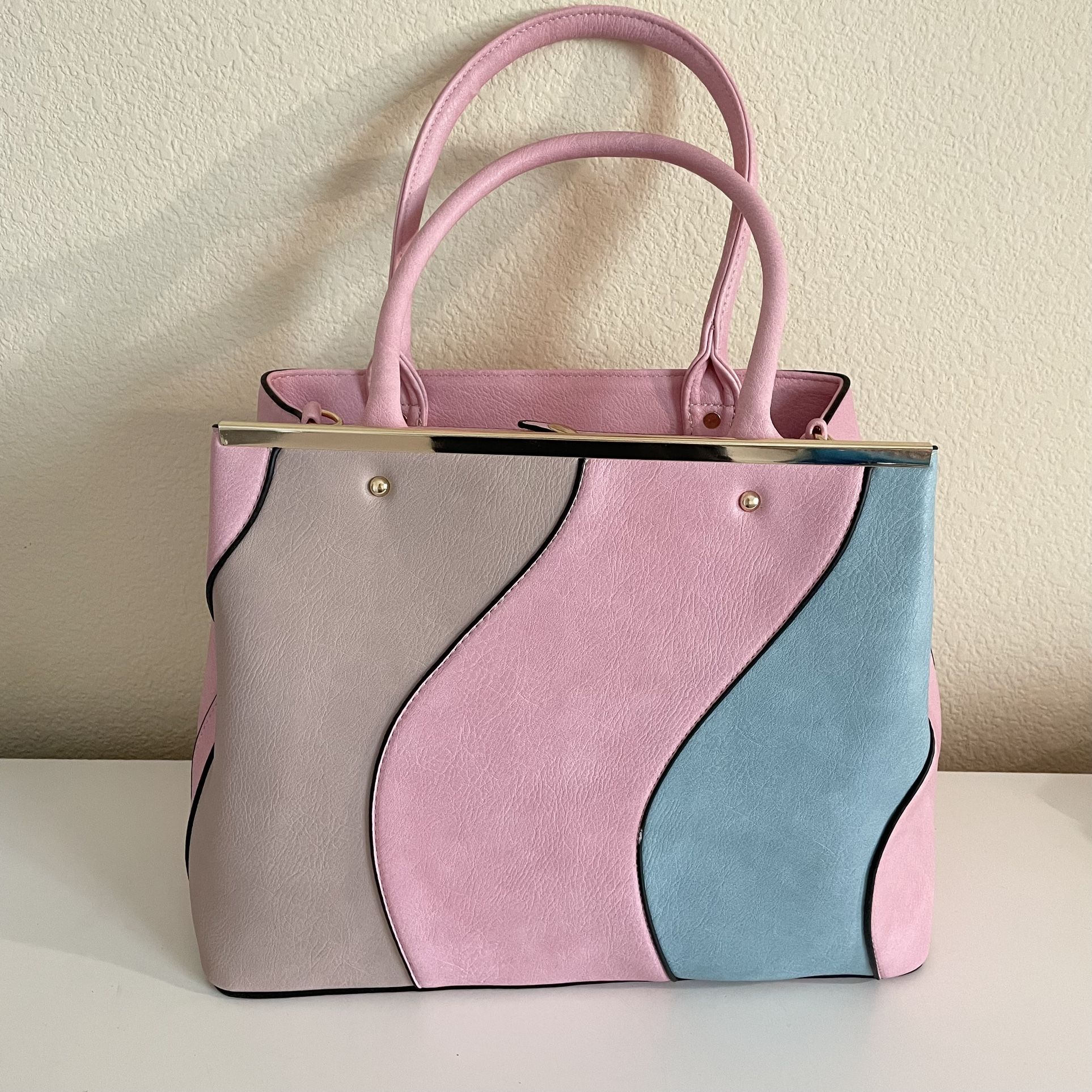 Womens Tote Bag Purse 2 Ways Pink