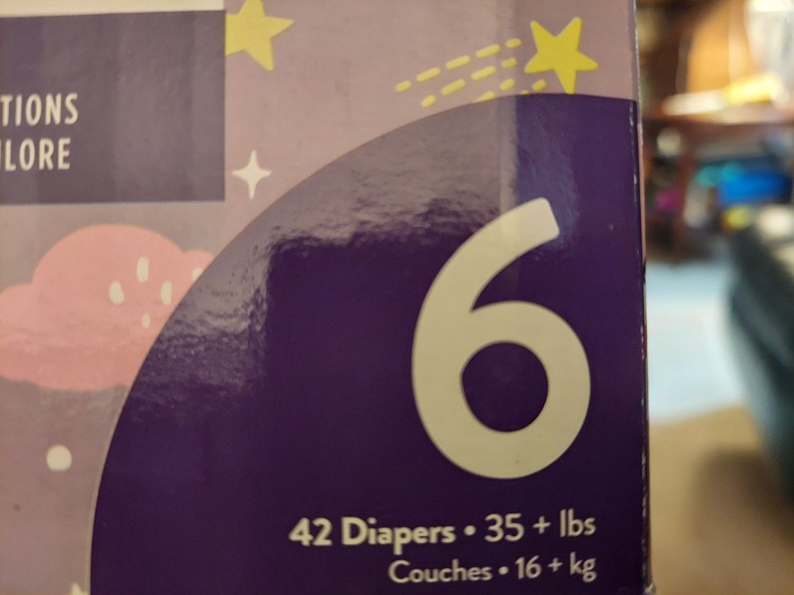 Night Time Diapers Size 6