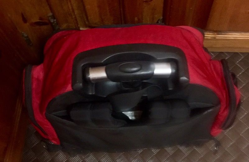 LL BEAN ROLLING BACKPACK SET LED WHEELS