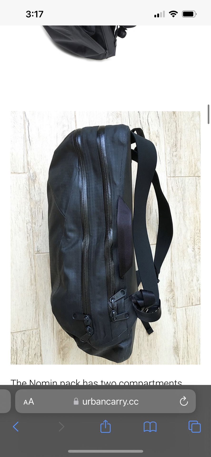 Arcteryx Veilance Nomin Dry Backpack