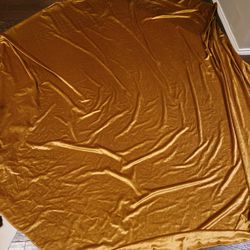 Gold Velvet Tablecloth  Thumbnail