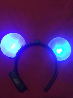 Mickey mouse ears with led lights Thumbnail