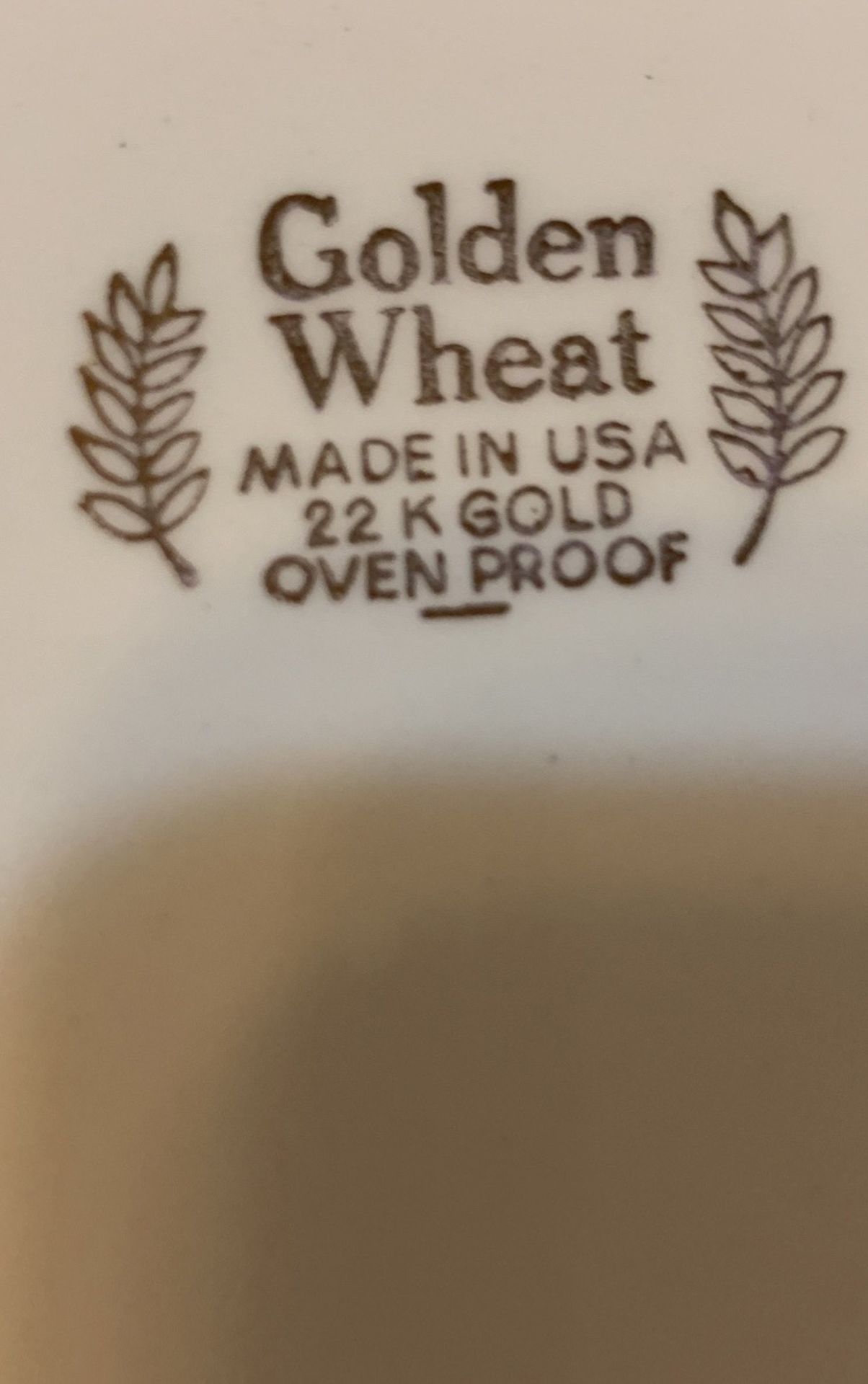 Golden Wheat Teacup and Saucer set
