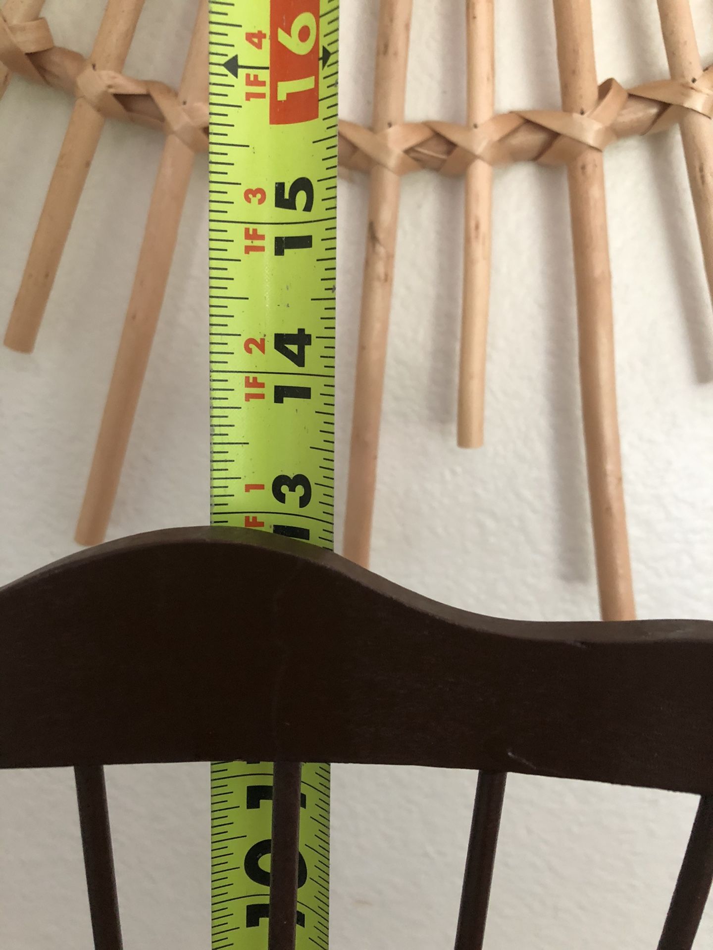 Adorable vintage miniature rocking chair plant stand