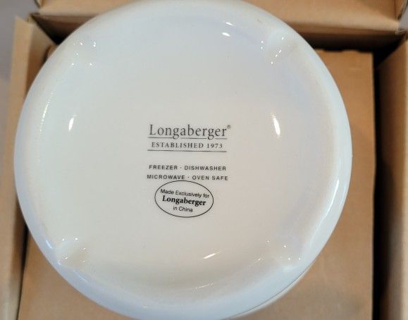 Longaberger Holiday Pint Crock With Lid