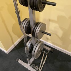 Weights, Valor Fitness Weight Tree, EZ Curl Bar, Spin Lock DB Handles Thumbnail