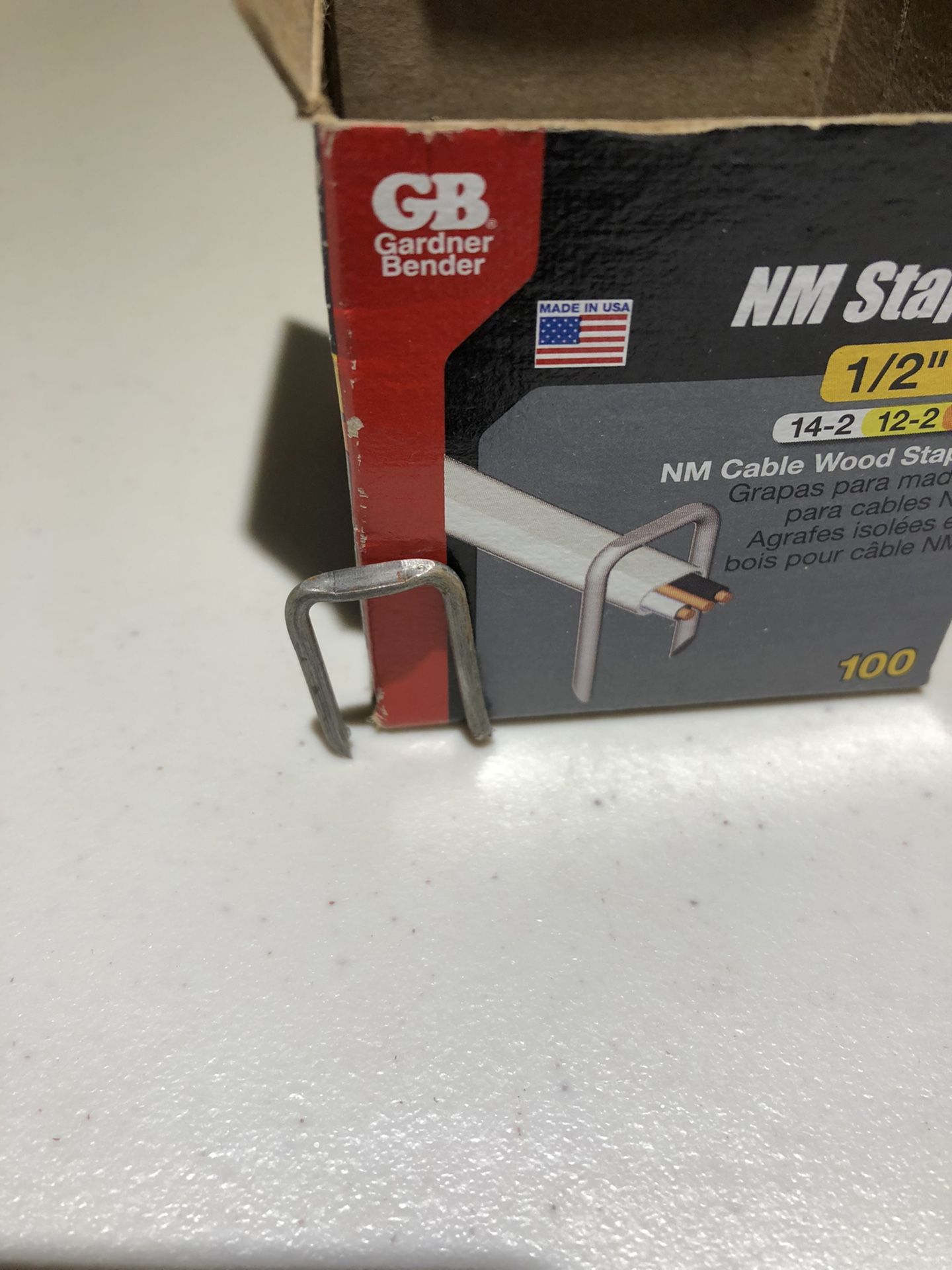 NM Cable Wood Staples : 1/2 Inch