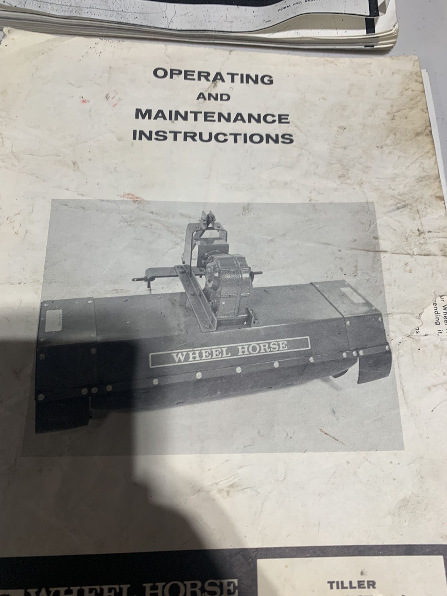 Wheel Horse Hydraulic Tractor With 60” Cutting Deck And Rototiller