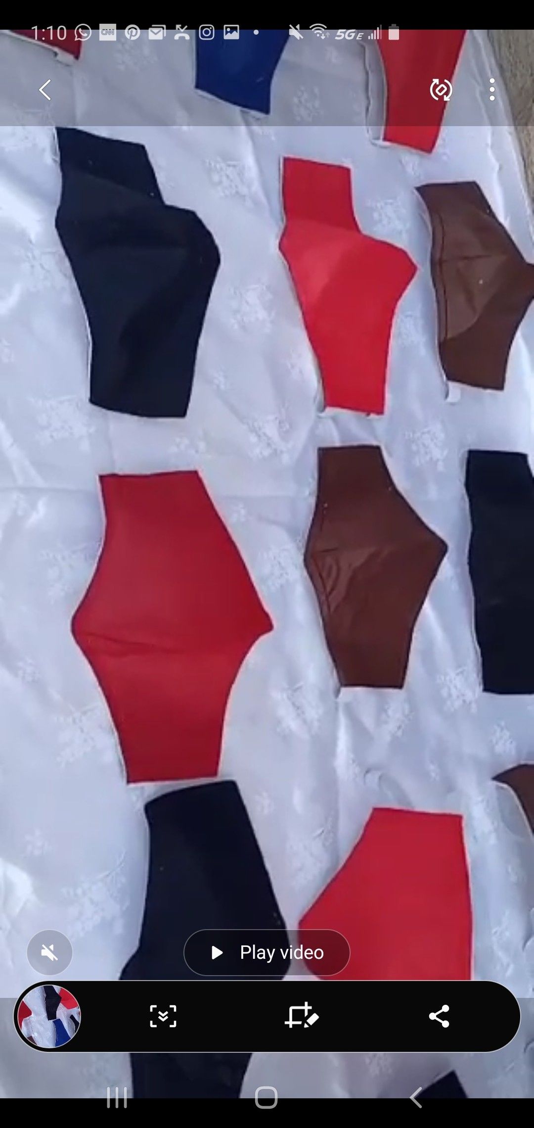 Plain Face masks - available in different colors