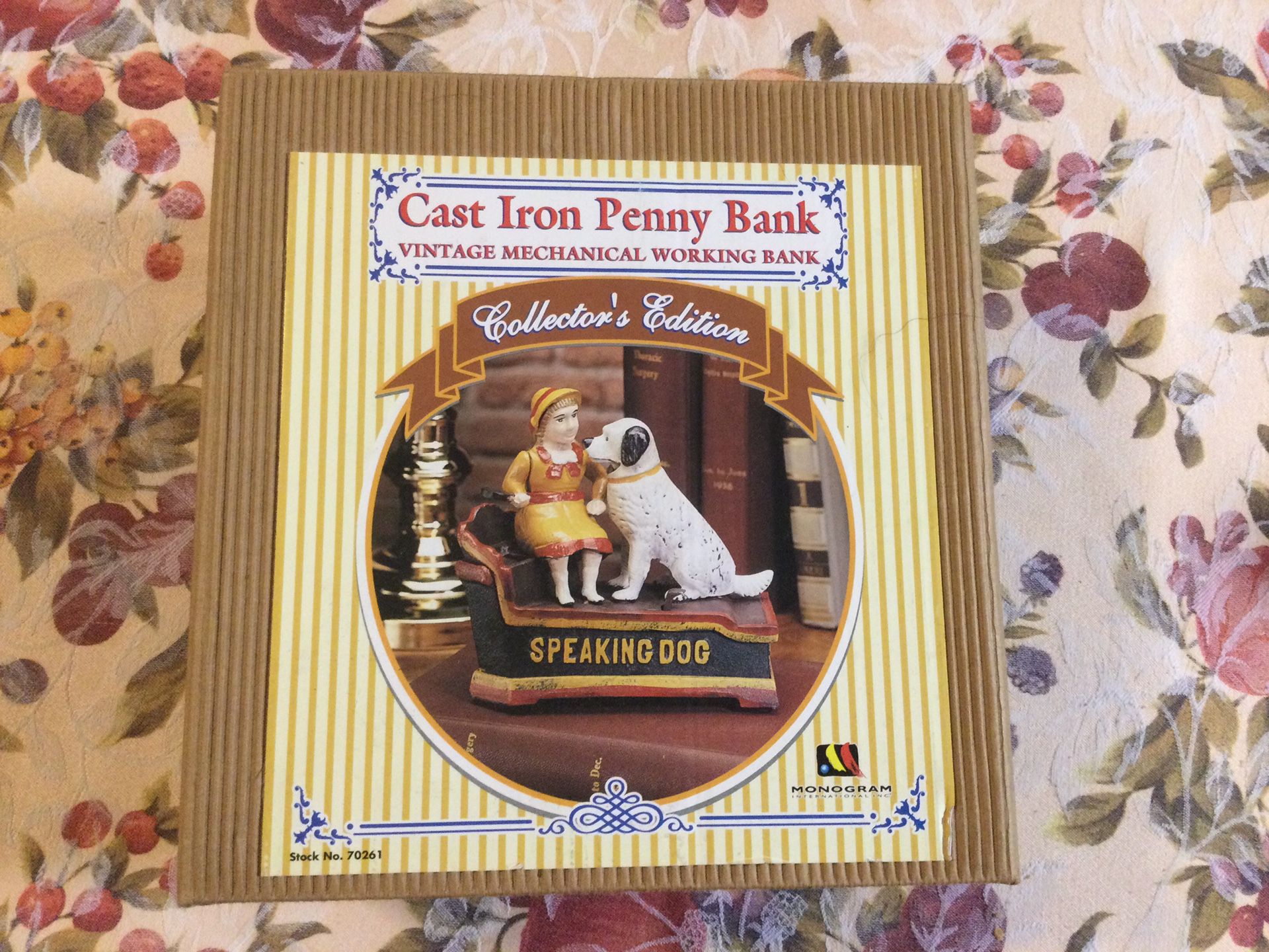 Cast Iron Penny Bank, Speaking Dog