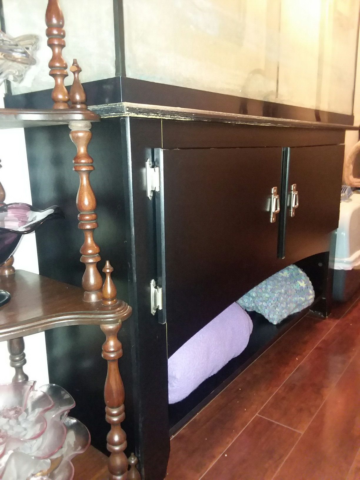 70 Gallon Aquarium and Cabinet Stand