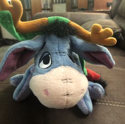 Fisher Price ~ Eeyore with antlers ~ Holiday Eeyore ~ Disney Thumbnail