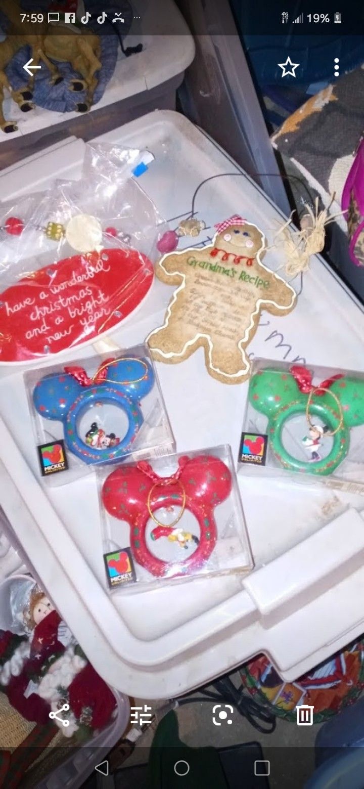 Assorted Christmas decorations