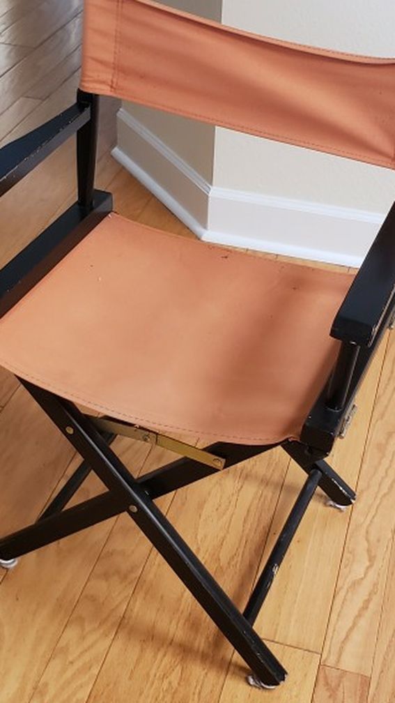 Orange And Black Director's Chair