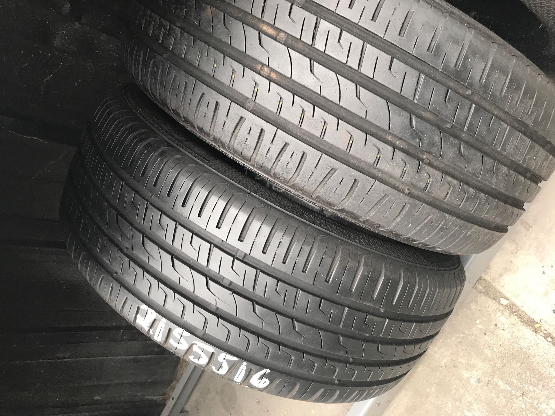 16" tires 215/55/16 semi new with free installation $160