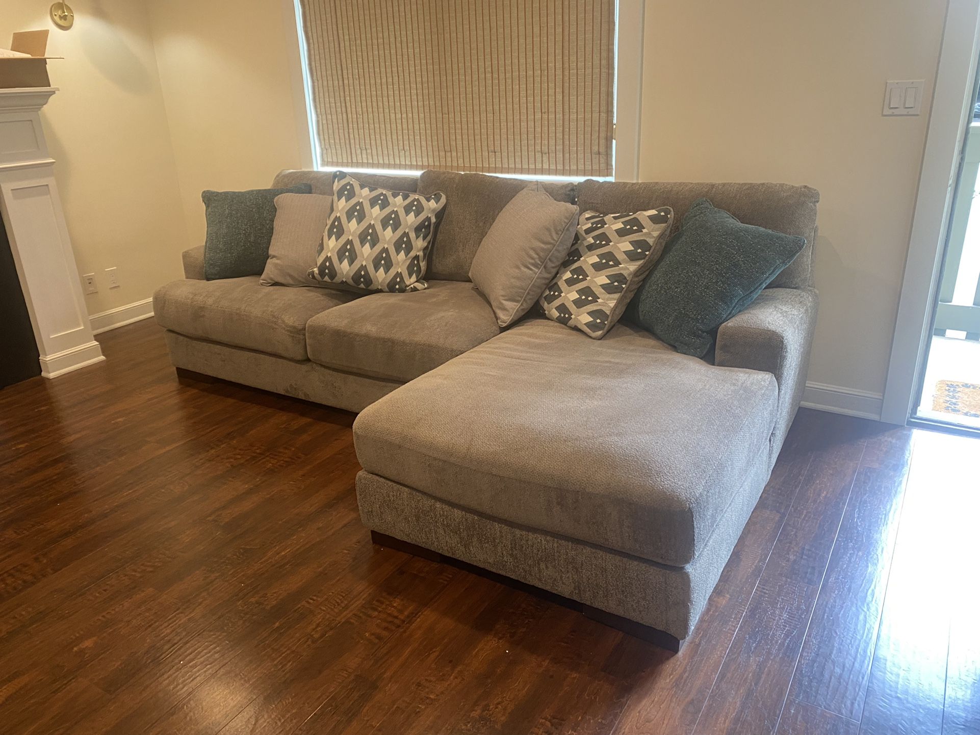 Grey Sofa with Chaise