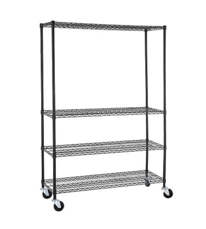 Heavy Duty 4 Tier Shelving Rack Steel Wire Metal Shelf Adjustable Storage Shelves