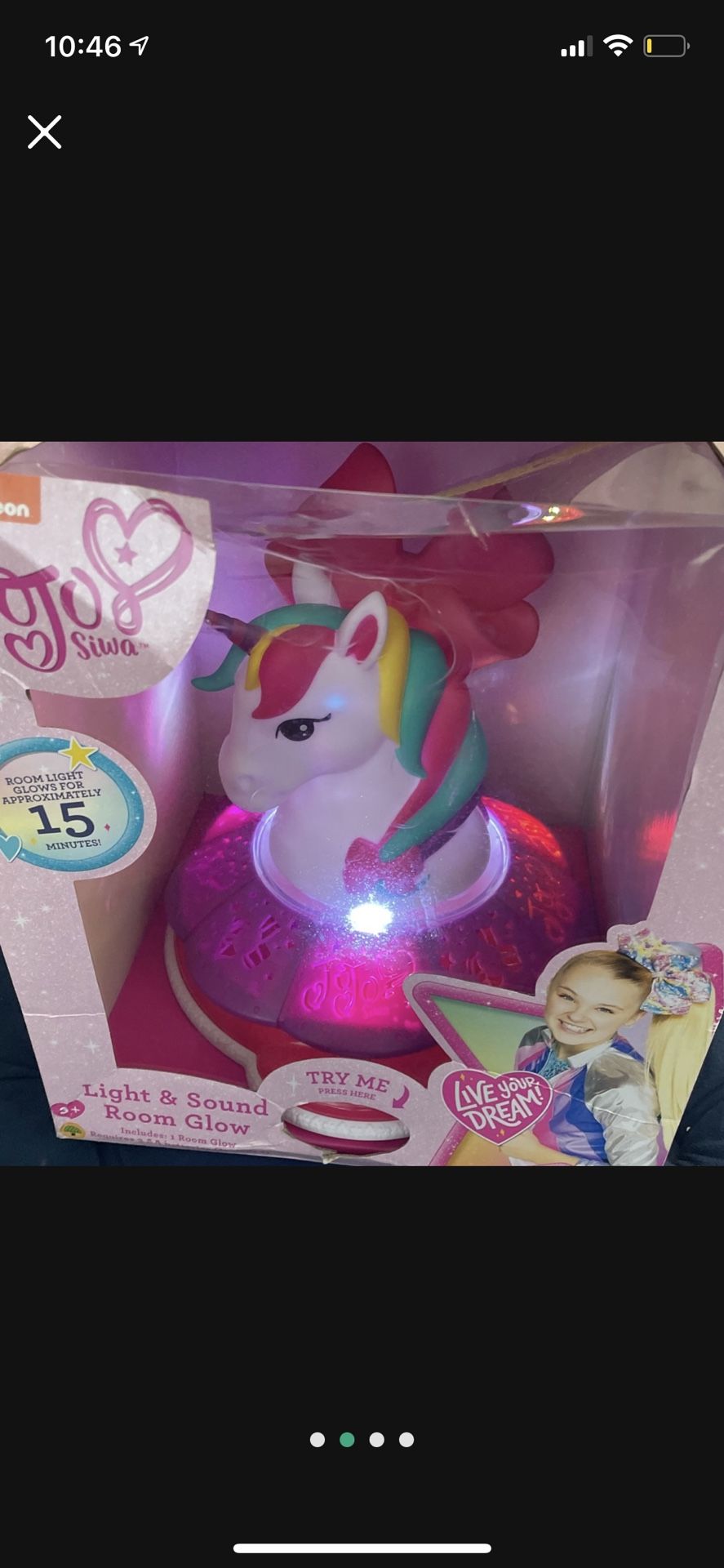 JoJo unicorn night light