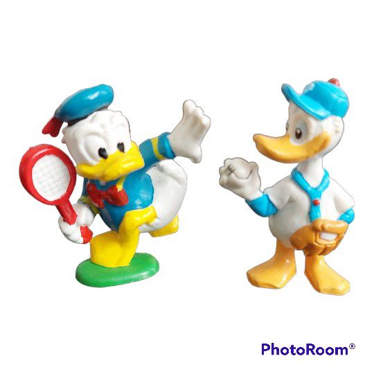 Set of 4 Disney 80s and 90s  Donald Duck pve figures