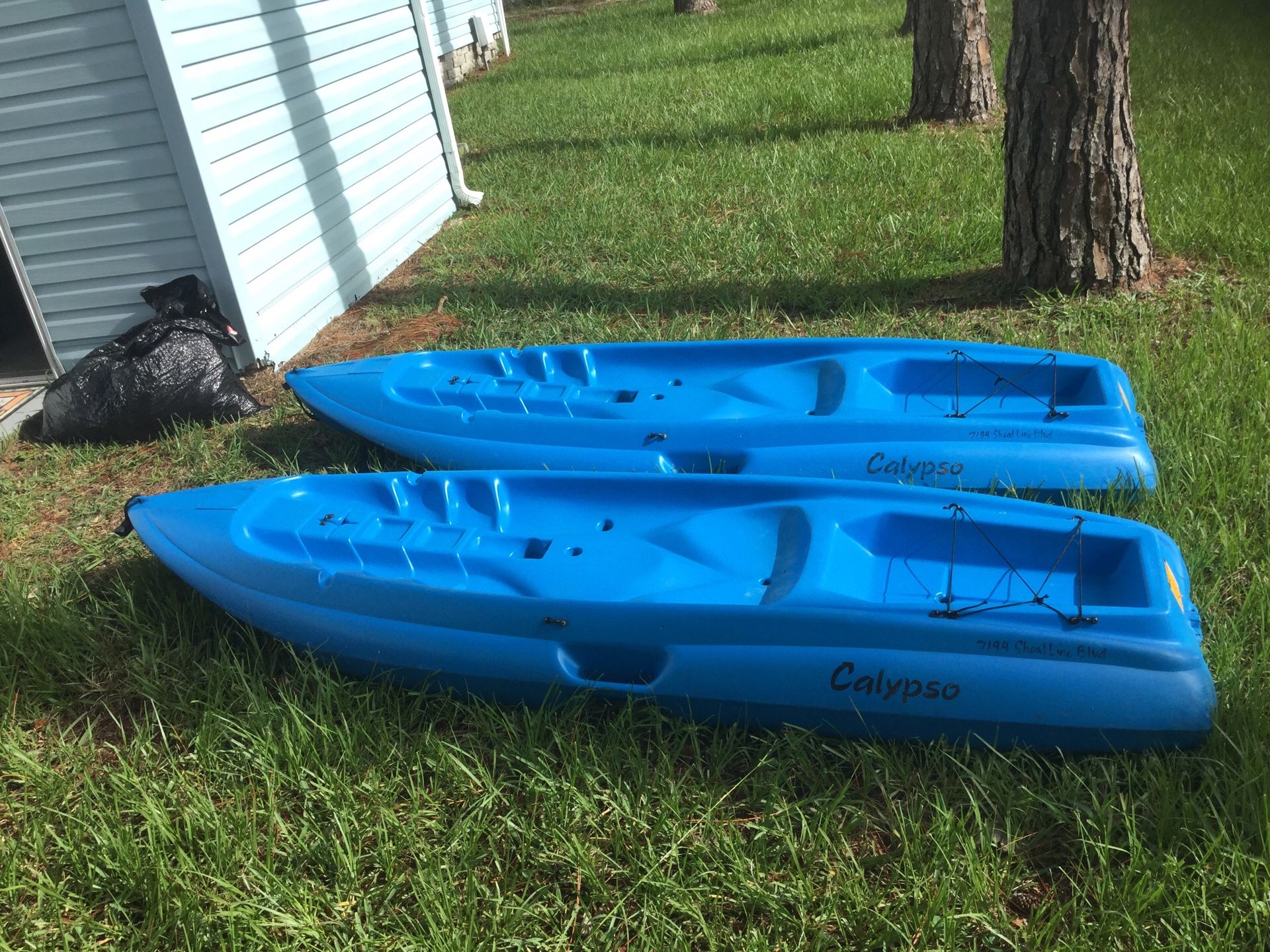 Two Lifetime Calypso Kayaks!!! Adult size!! for Sale in Hernando Beach, FL OfferUp