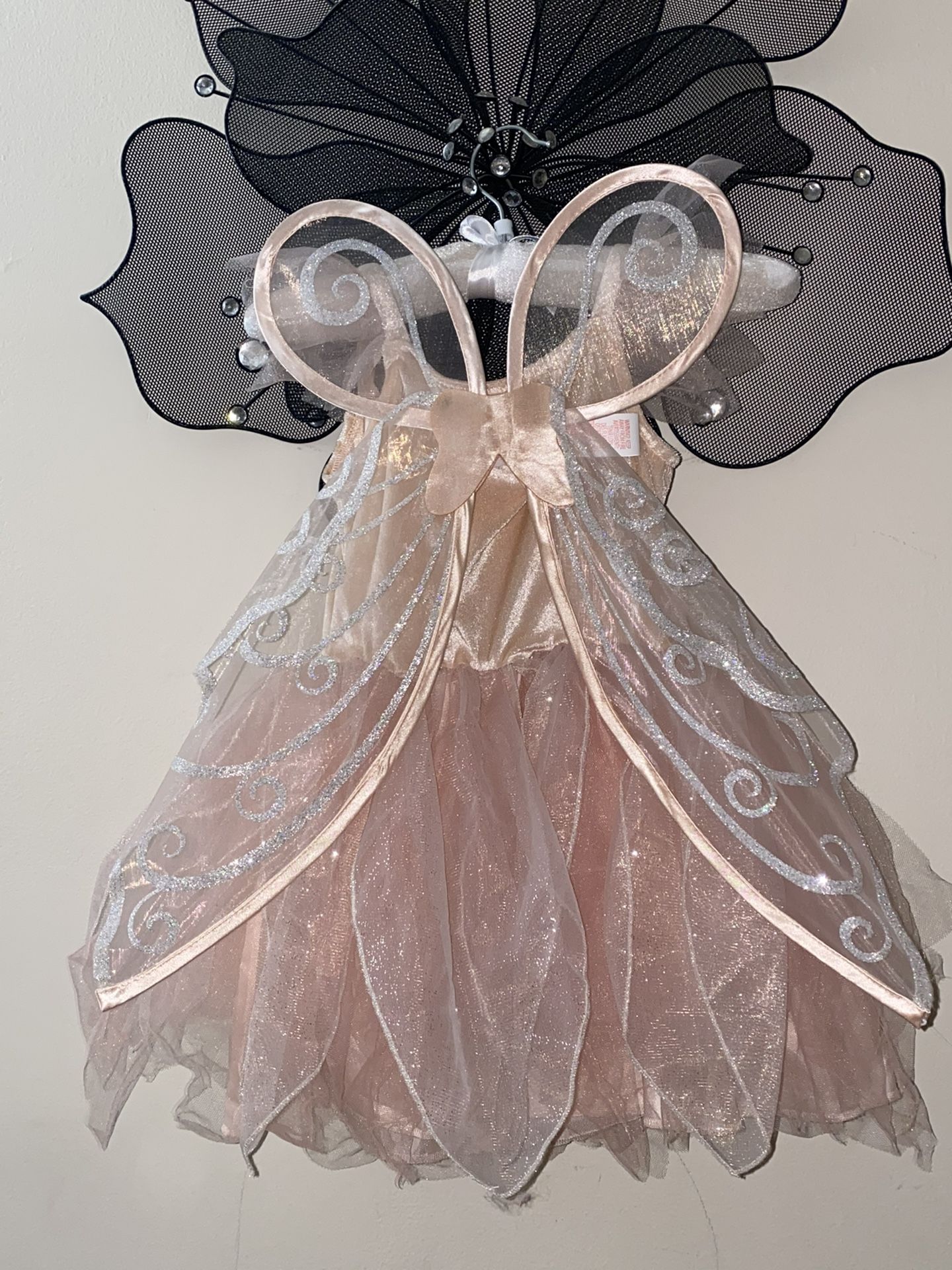 5-6 Yrs Old Girl Pinky Party Dress Almost New And Brand New Shoes Toddler 10