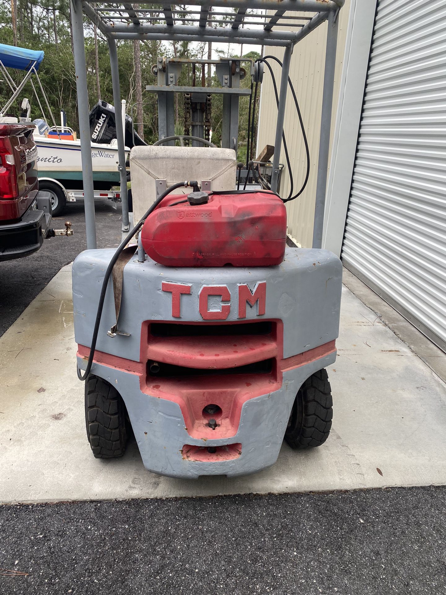 TCM Forklift Gas W Air Tires And Side Shift