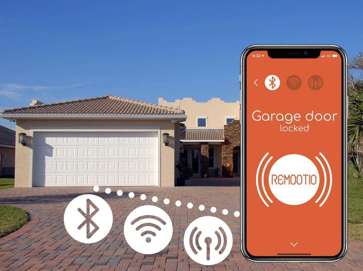 Remootio 2 WiFi and Bluetooth Smart Garage Door Opener with iOS and Android App, Amazon Alexa, Google Home, SmartThings, Siri Shortcuts. with Sensor a