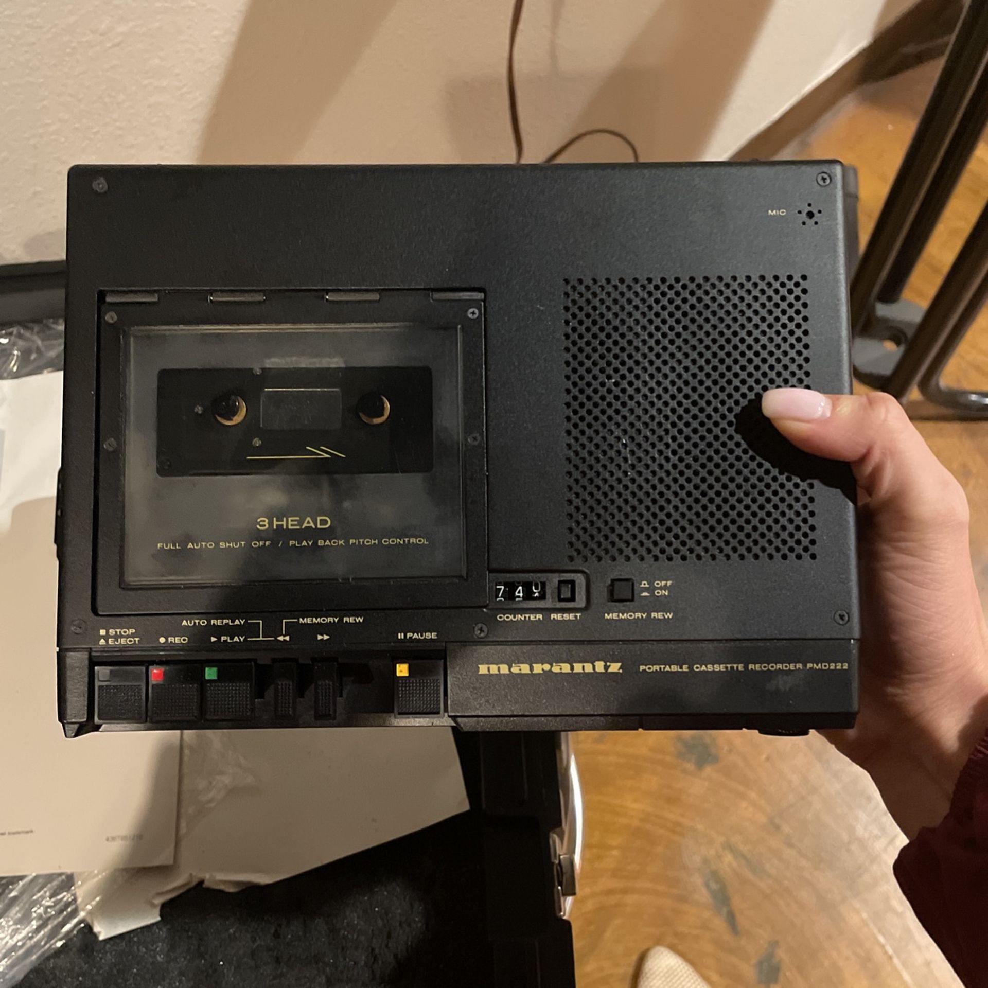 Marantz Portable Cassette Recorder Pmd222