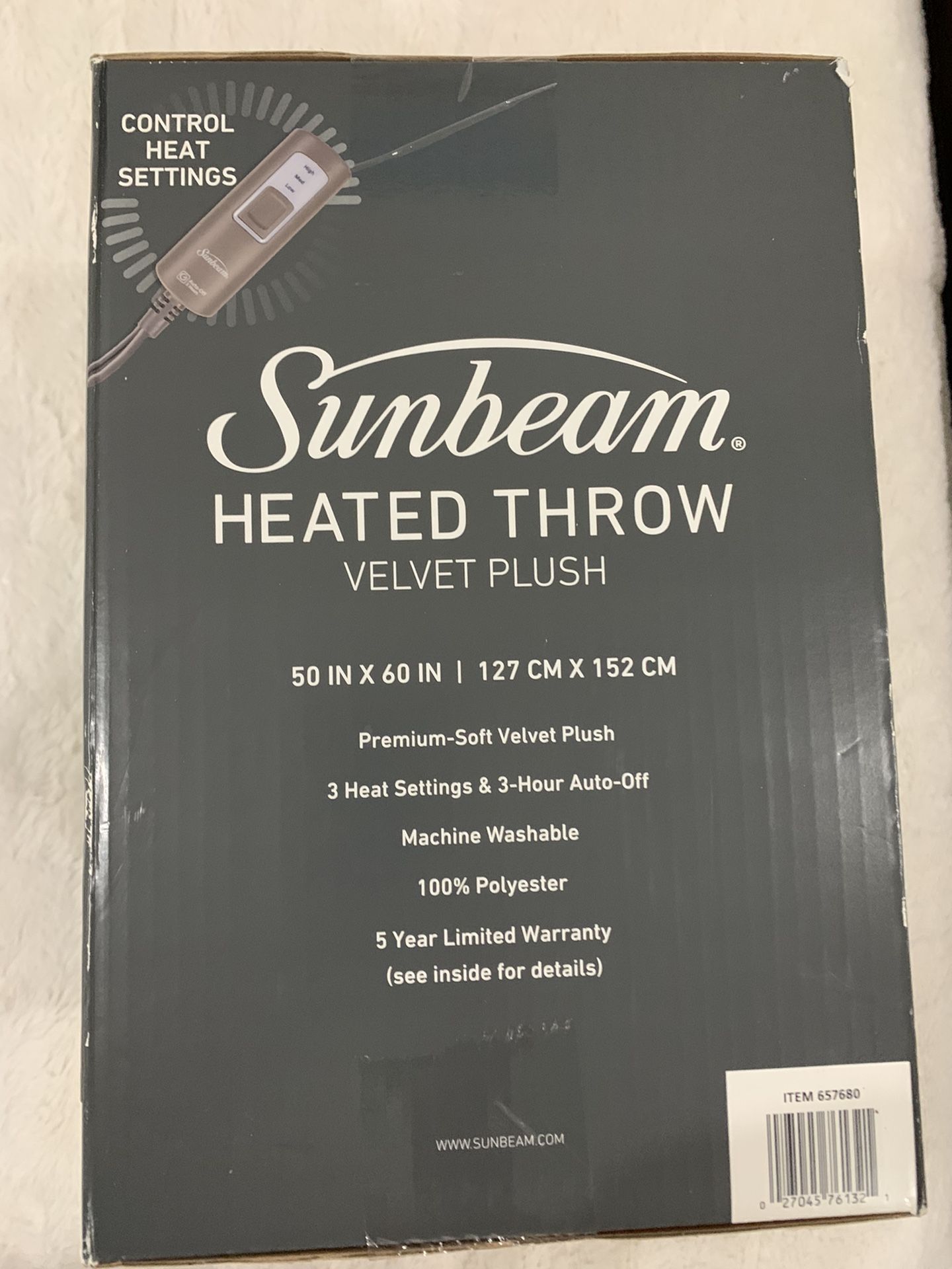 Sunbeam Heated Throw