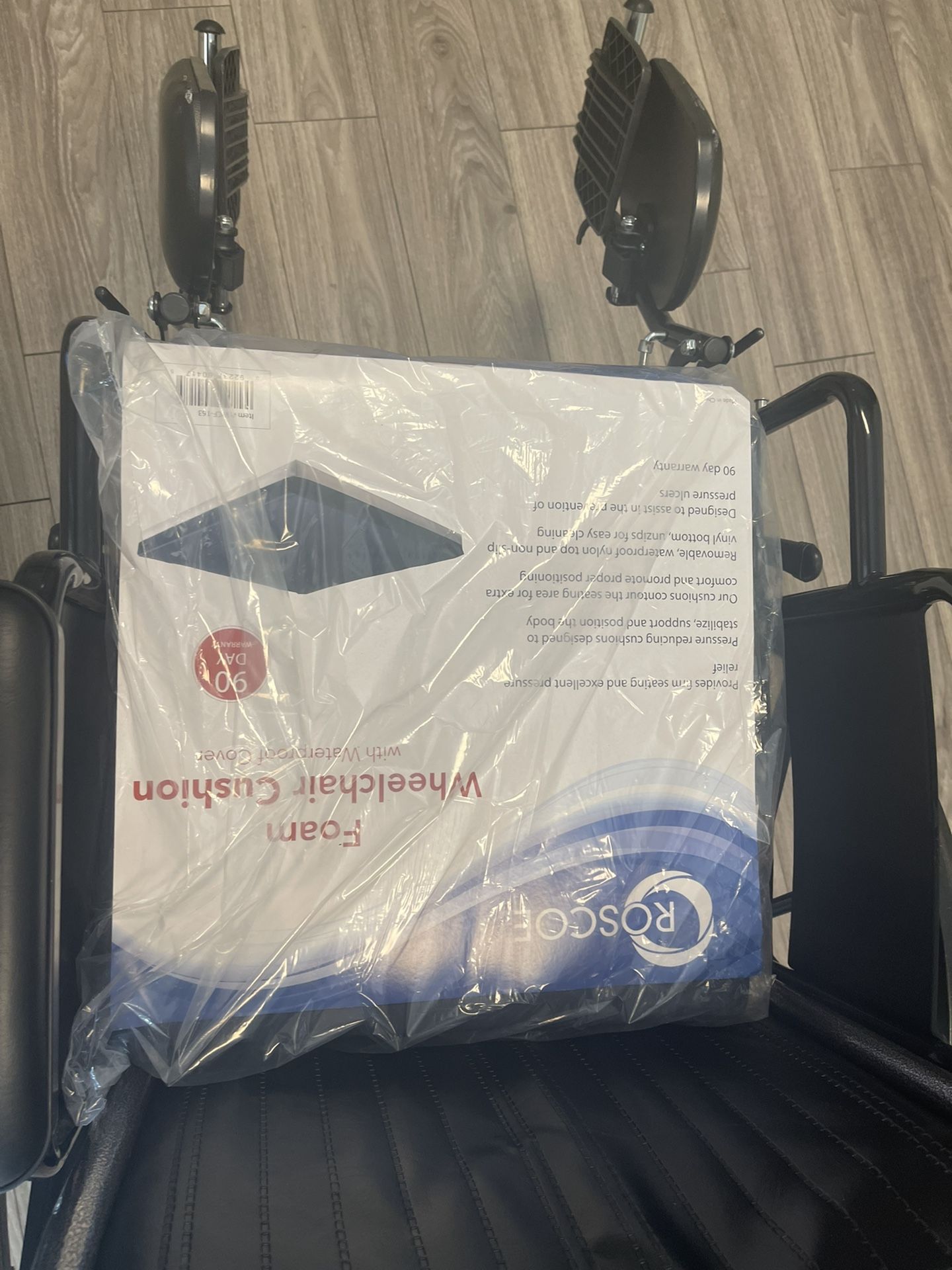 Brand new wheelchair has never been used I live in ZIP Code 19115 it is free totally free the only thing that it does not have is the cushion it is br