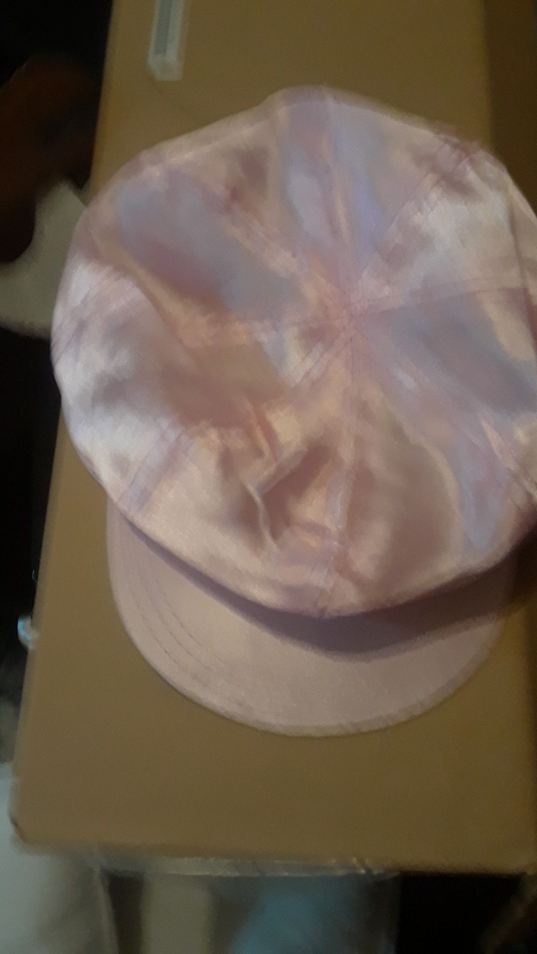 Brand new satin pink hat