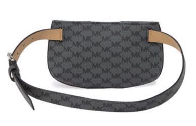 Michael Kors Logo Belt Bag Waist Pack Fanny Monogram Black Thumbnail
