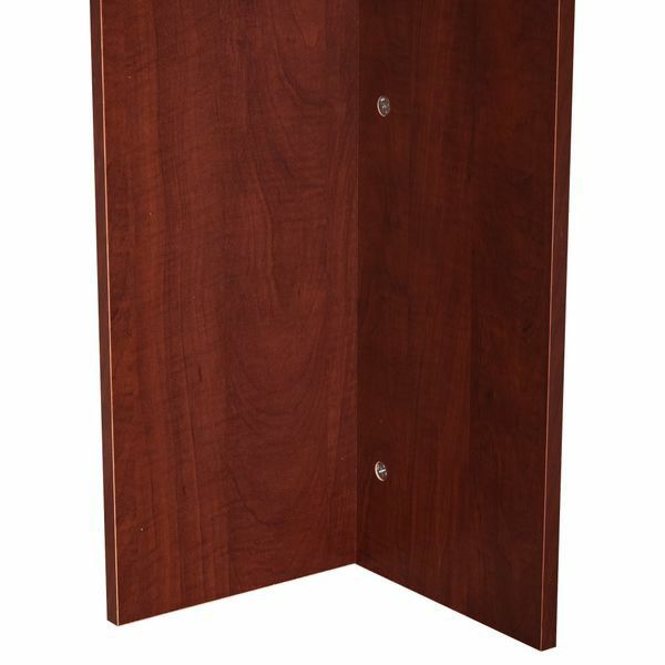 Corner Desk & Storage Cabinet Combo with Large Amounts of Storage, Space-Saving Design, & Large Surface - Cherry