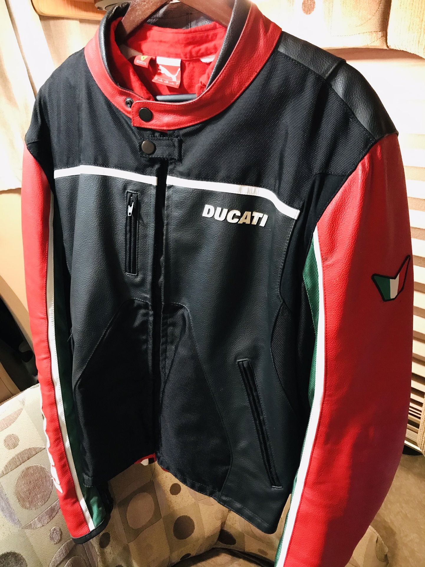 Ducati Leather Riding Protection Men’s Jacket